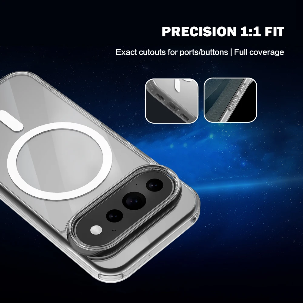 Für Google Pixel 11 Pro XL Hülle Magnetische Hartabdeckung TPU+PC Klare Sturzsichere Handyhülle Für Google Pixel 11 Pro – Detail 8