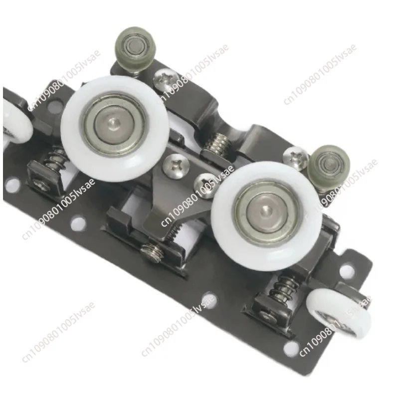 Hardware Trackless Ghost Door Hardware Kitchen Bedroom Sliding Invisible Two-way Buffer Sliding Door Rail Slide Accessories