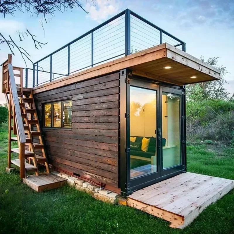 

Customized Fast Install Modular Houses Tiny Home Container Houses Villa Two Storey Prefab House Steel Structure Prefabricated Lu