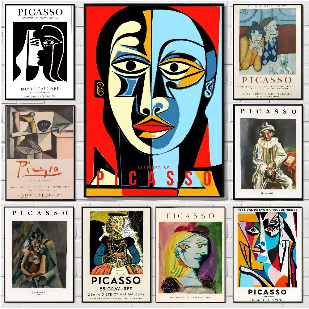 Waterproof Home Living Room Bar Office Aesthetic Decoration Famous Painter P-Pablo P-Picasso Poster HD Art Canvas Wall