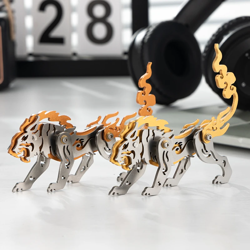 mokr-タイガー-3d-メタルパズルおもちゃ-diy-ゲーム組み立てモデルキットビルディングブロック誕生日プレゼント教育とトレーニング男の子向け