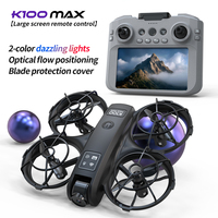 K100 Max Mini RC Drone 4K Professional HD Camera Optical Flow Positioning Colorfuls Dron Foldable RC Quadcopter Toys for Kids