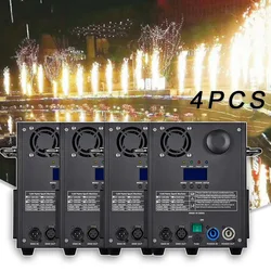 4PCS Electronic Heating 700W Cold Spark Machine DMX Remote Control Fireworks Stage Effect Equipment Party Dj Disco Wedding