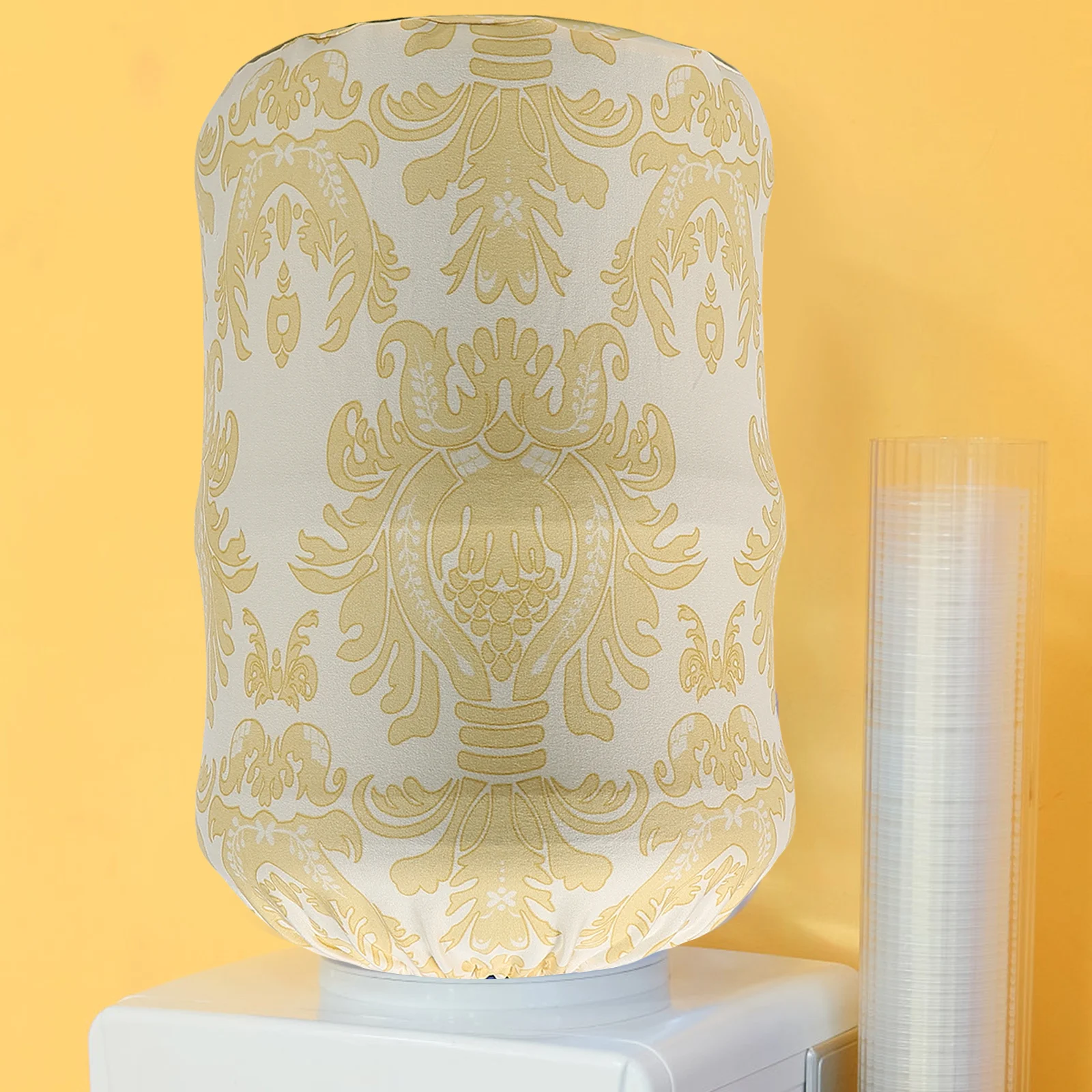 

Elegant Durable Water Dispenser Bucket Cover Thick Polyester Protective Sleeve Washable Dustproof Water Dispenser Cover for Home