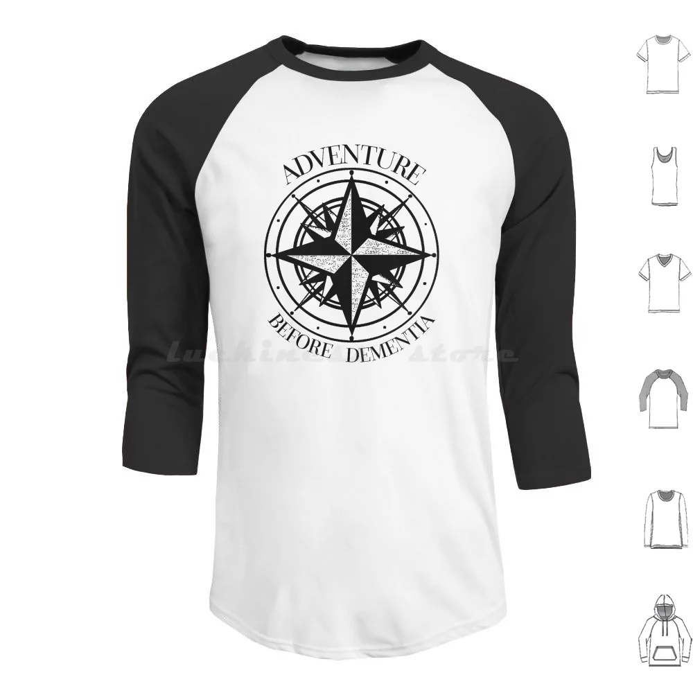 Adventure Before Dementia Design , Funny Compass Rose Travel Gift For Parents And Grandparents , Cool Call Of The Wild Present