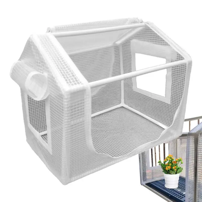 Mini Greenhouse Outdoor Flower House Easy Set Up UV Protected Thickened PE Cover Roll-up Zippered Window Patio For Outdoor