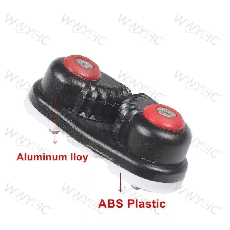 Aluminum Cam Cleat Rope Clamp for Sailboat Kayak Marine Hardware Rope Fixing Accessory