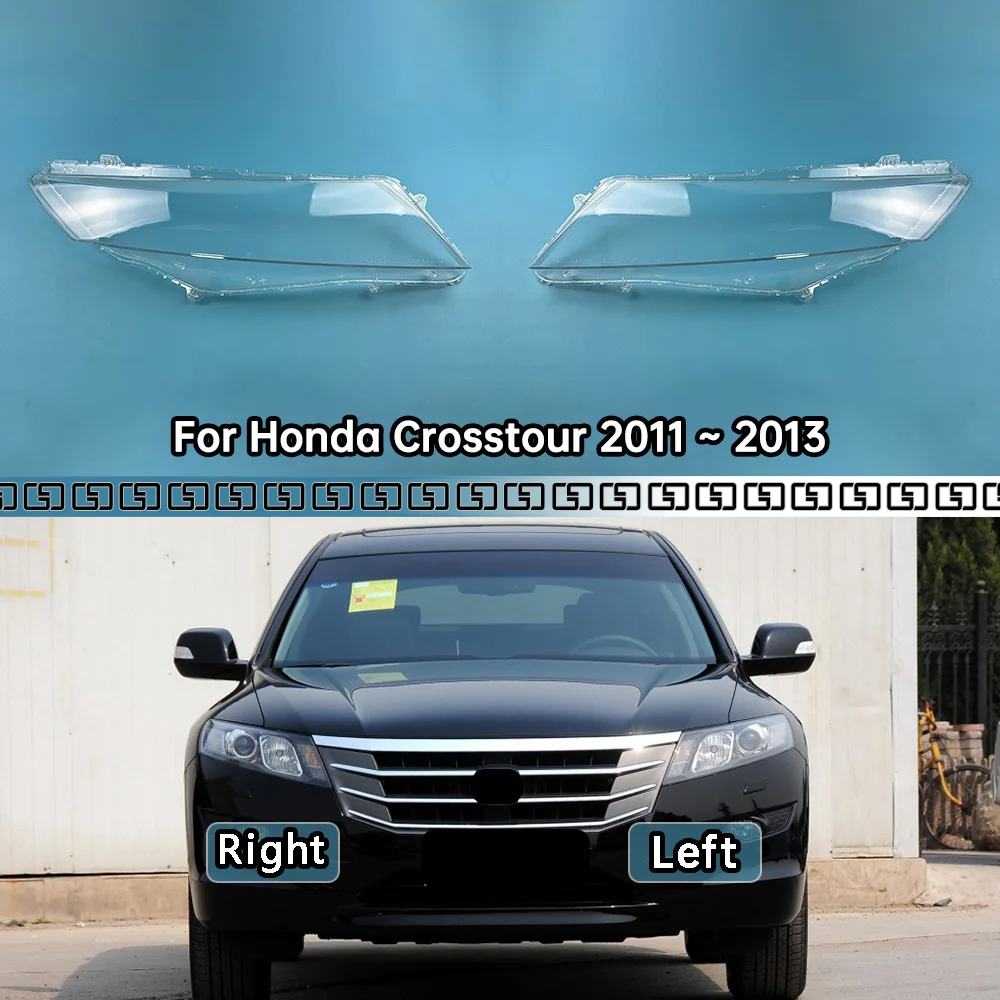 

For Honda Crosstour 2011 2012 2013 Auto Head Light Caps Car Front Headlight CoverLampshade Shell Headlamp Lamp Lens Glass Case