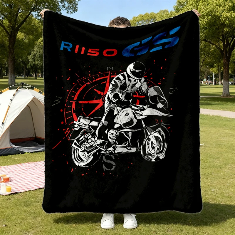 R 1150 Flannel Blanket Adventure Motorcycle Flannel Throw The Original Explorer Rider Cozy Blanket For Fans A Gift