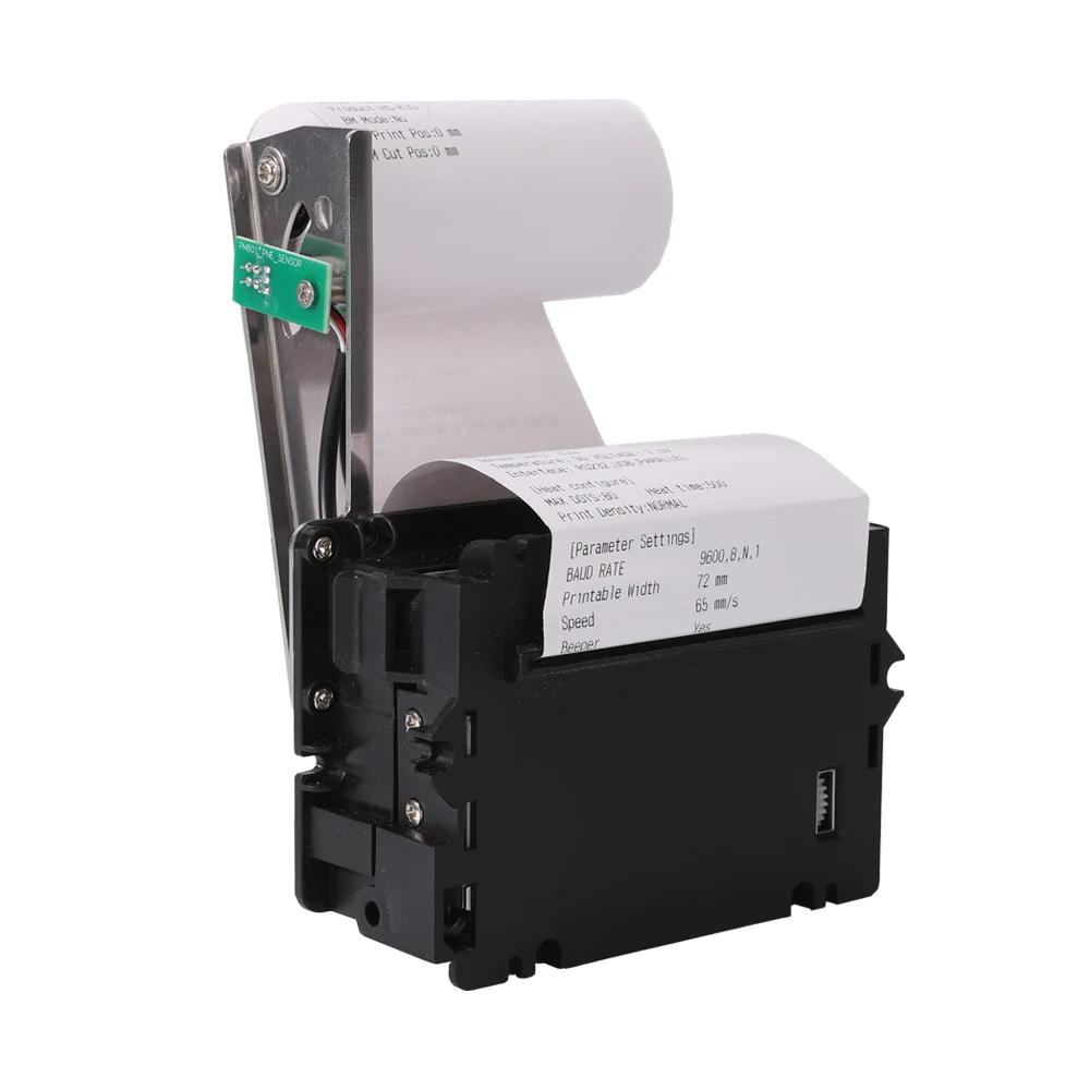 Newest 2inch 58mm Micro Label Barcode Panel Thermal Printer USB RS232 Receipt Ticket Printer 12V for Vending Machines