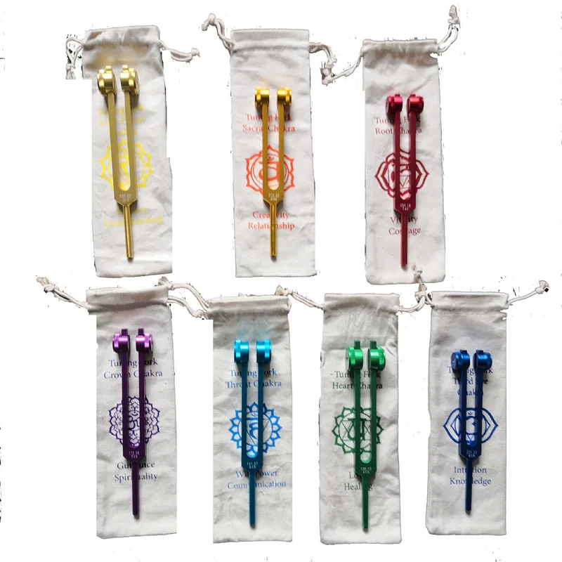 

Chakra Tuning Fork Sets For Sound Healing Therapy And Chakra Balancing Yoga And Meditation Healing Tools Sound Bath
