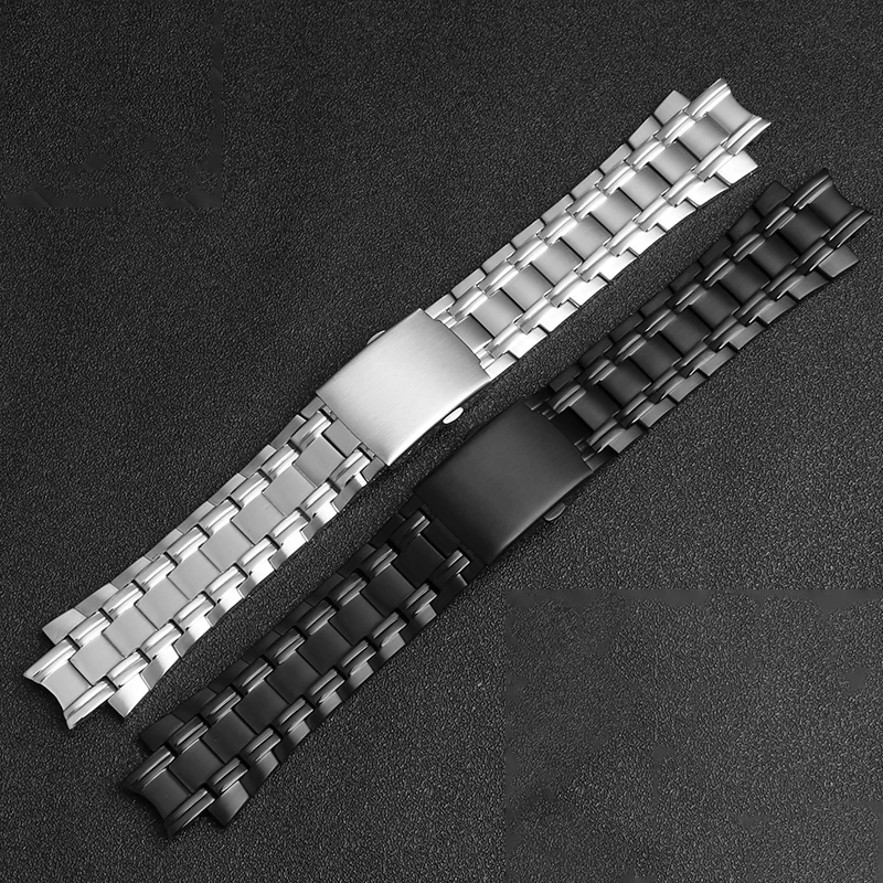 For Casio EDIFICE Metal Strap 5345 EFR-539D Watch Band Racing EFR-539BK Stainless Steel Strap Convex Edd Curved End Steel Strap