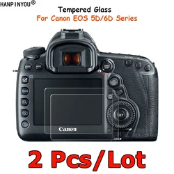 2 Pc/Lot For Canon EOS 6D 7D 5D Mark II 6D2 5D2 7D2 mark2 III 5D3 5D4 IV 5DS R Tempered Glass Camera Screen Protector Film Guard