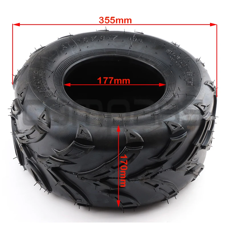 High Quality Four Wheel Motorcycle Atv Small Ox Atv 16x8-7 Tyre 7 Vacuum Tire Go Kart Knobby Tubeless Tire