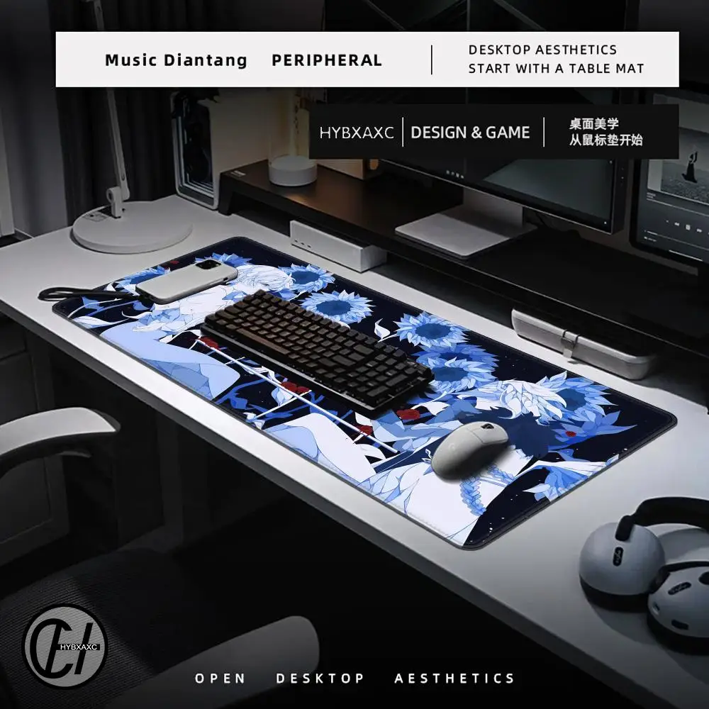 Podkładka pod mysz Game Il Dottore, duża podkładka na biurko pod klawiaturę, gamingowa podkładka pod mysz z obszytymi krawędziami, antypoślizgowa. — zdjęcie produktu 5