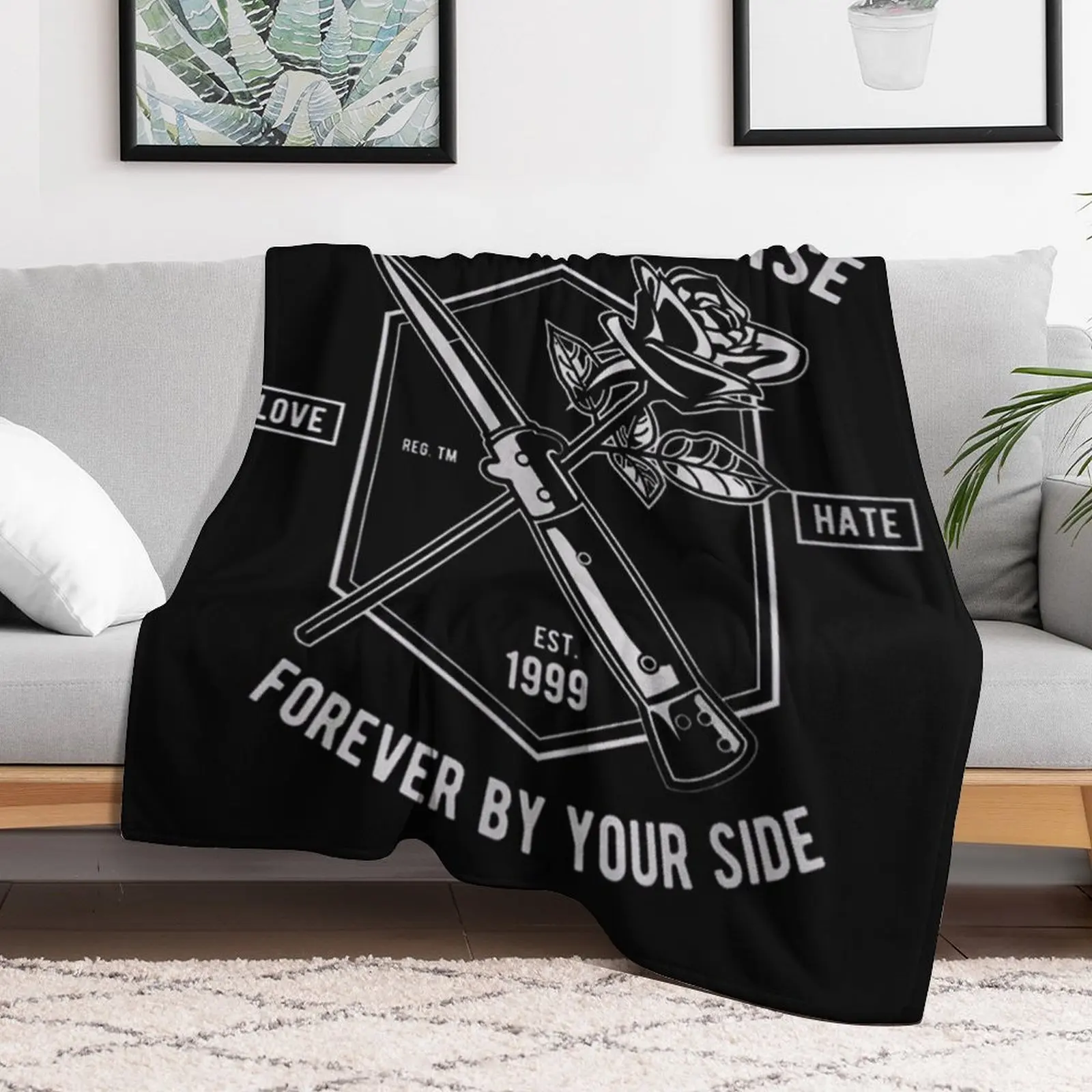 

Falling In Reverse Throw Blanket For Sofa Thin Furry for winter Blankets