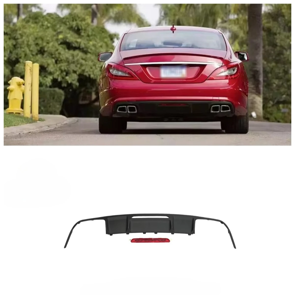 

Car Rear Bumper Body Parts CLS63 Style Rear Diffuser for W218 Normal 2013-2017