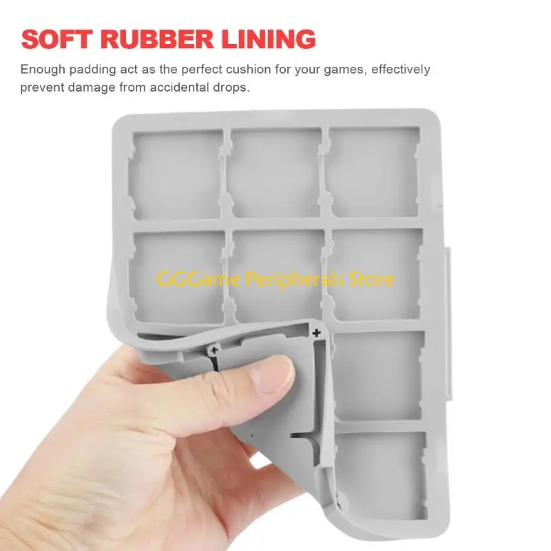 U55B Game Card Carry Case with Soft Inner Tray, Hard Shell Frame and Cover for Daily Collection Storage