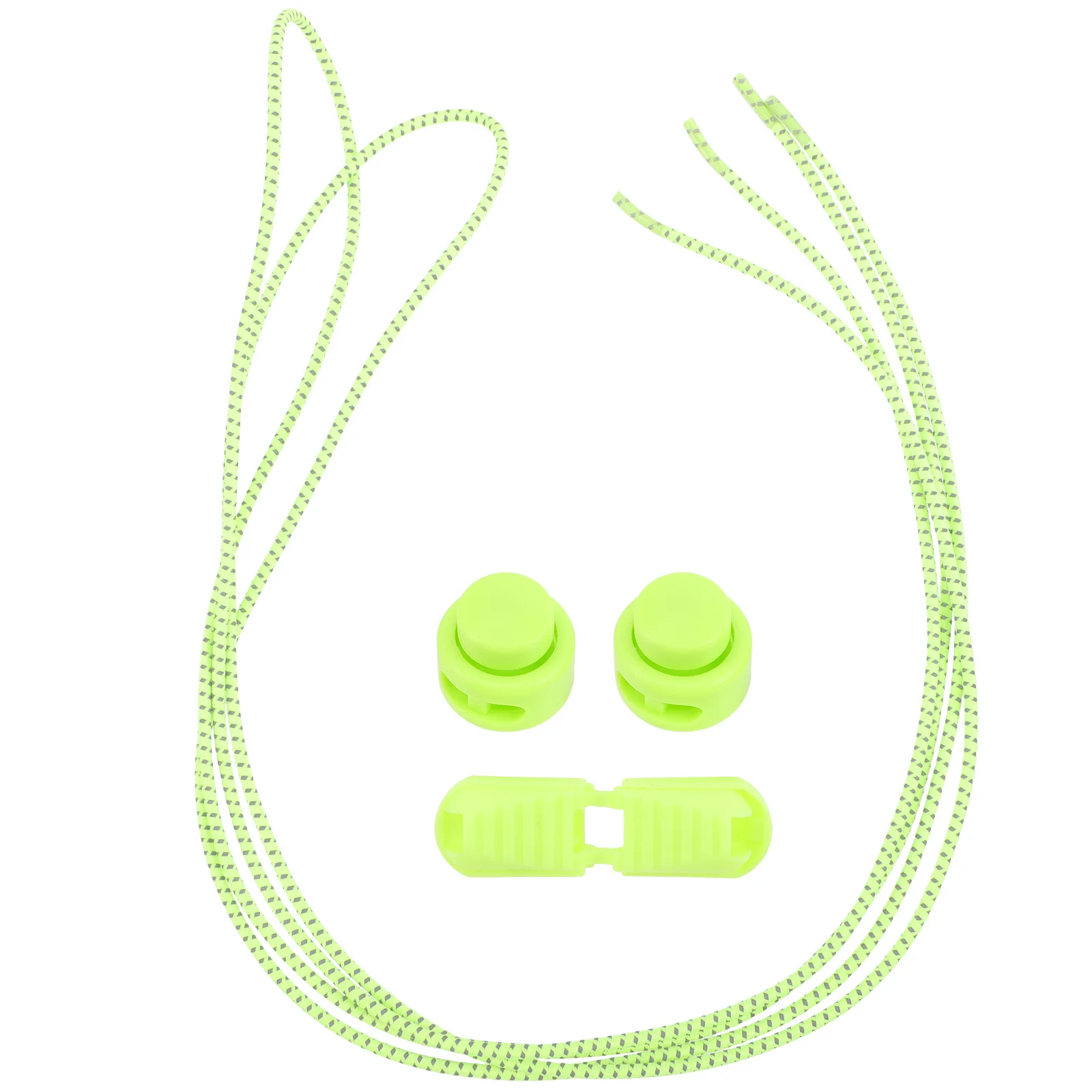 

1Pair Reflective Elastic Shoelaces Anti-Loose Durable Easy Tie Fashionable Sports Outdoor Shoes Accessories Shoe Supply