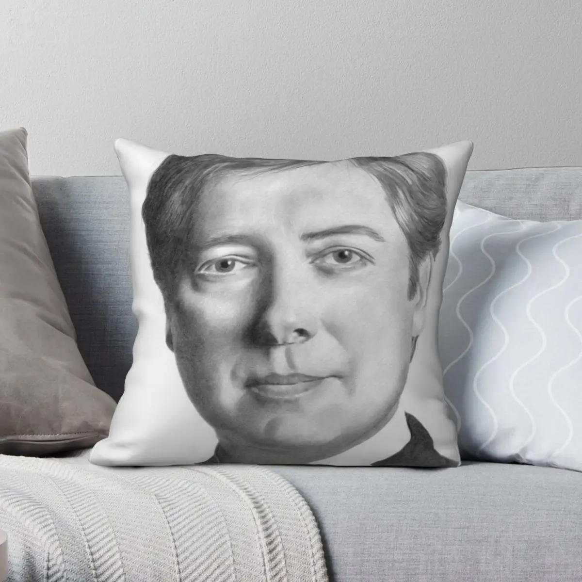 James Spader Square Pillowcase Polyester Linen Velvet Printed Zip Decor Room Cushion Cover Wholesale 45x45