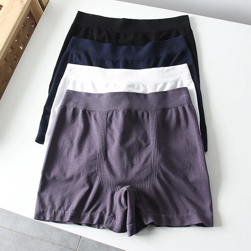 Natural Bamboo Charcoal Fiber Men's Soft Comfortable High Elastic Breathable Knitted Boxer Shorts Four Corner Pants