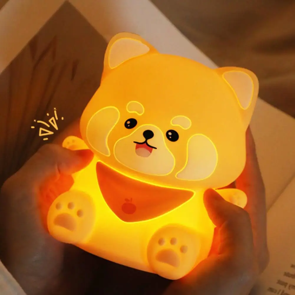 

Touch-sensitive Night Light Rechargeable Animal Shape Night Lamp with Touch Control Dimmable Soft Glow for Bedside for Kids'