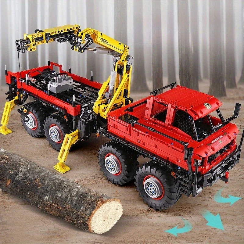 3068PCS RC Articulated Off-Road Logging Vehicle Building Blocks Sets Car Model Creative Gifts Assembly Brick Toys For Kids Adult