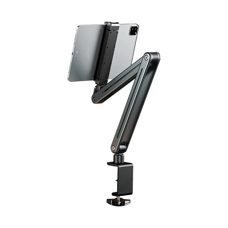 Metal Phone and Tablets Desk Holder with Clamp Mount, Jointed Collapsible Arm Stand for Streaming, Calls, Reading, Best Sale