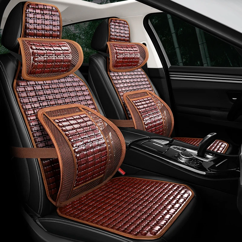 Car bamboo seat cushion bamboo summer cool mat summer breathable truck and bus car seat cushion,fit more than 95% cars