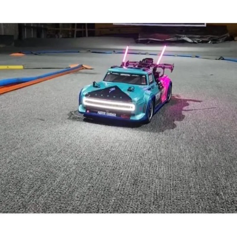 For 1:8 ARRMA Infraction Street Bash Light Upgrade Pack, Multi-Color Cockroach Lights, Carbon Fiber Rear Wing Mod Parts/Lights