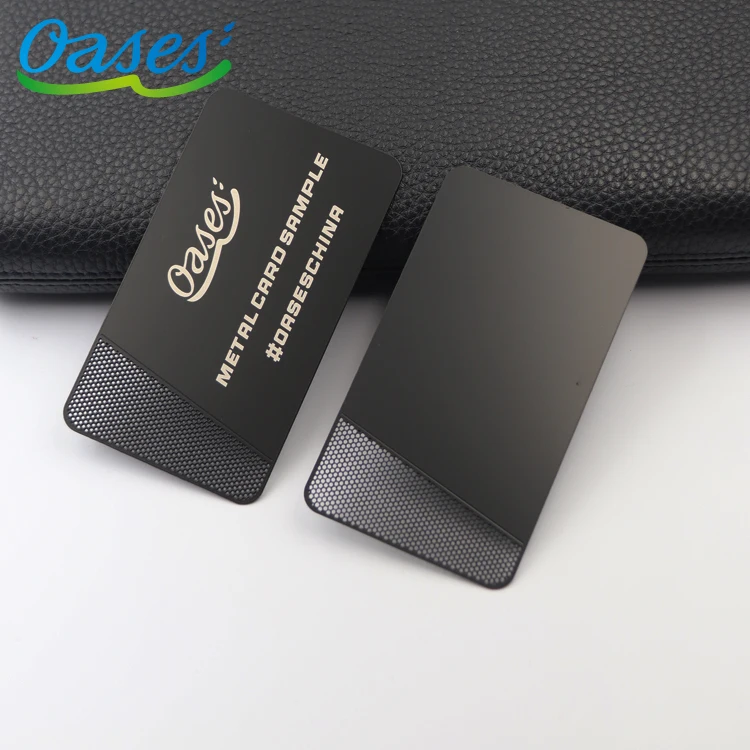 Customized query 2025 Premium Customized Name Plate and Elegant Craftsmanship Matt Black Metal Business Cards for Professional U