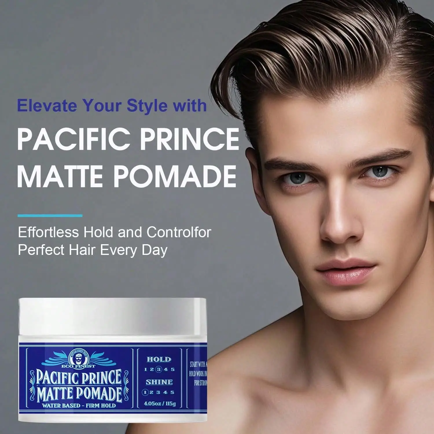 

Men's Blue Hair Clay Strong Shaping Natural Fluffy Long lasting Styling Hair Wax