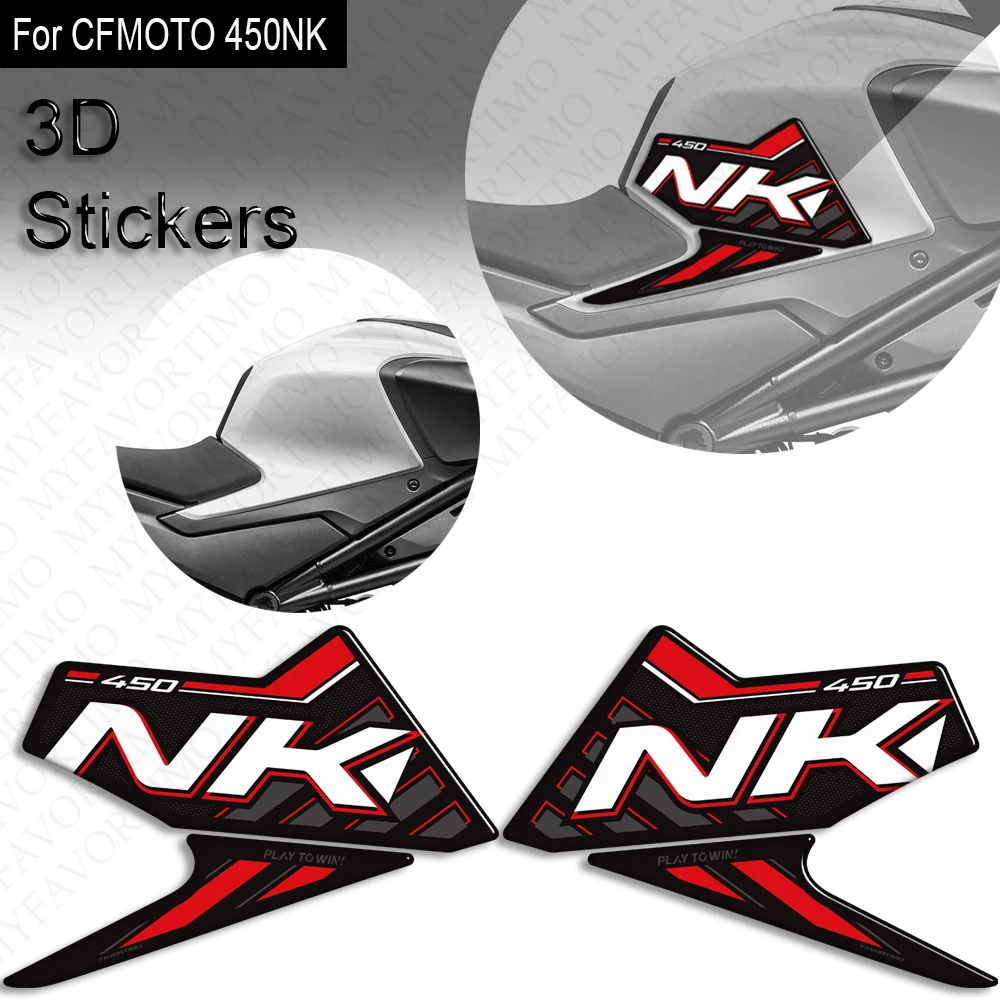 Motorcycle Accessories For CFMOTO 450NK 450 NK Tank Pad Side Grips Gas Fuel Oil Knee Protector Stickers Decals 2024 2025