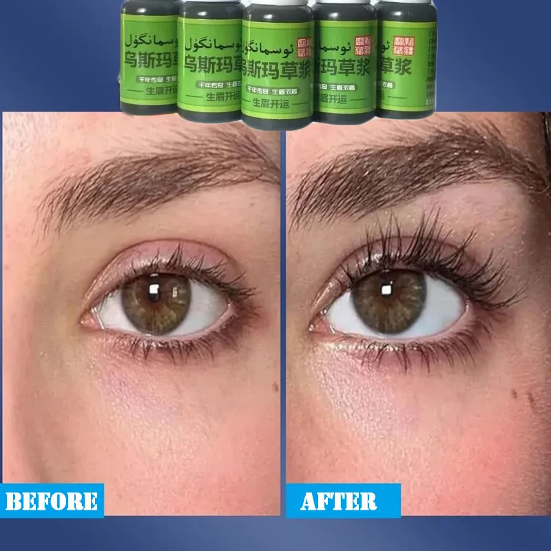 Puro Usma Erba Crescita Delle Ciglia Succo E Matita Sopracciglia Ciglia Enhancer Più Pieno Veloce Più Spessa Curling Allungamento Cura