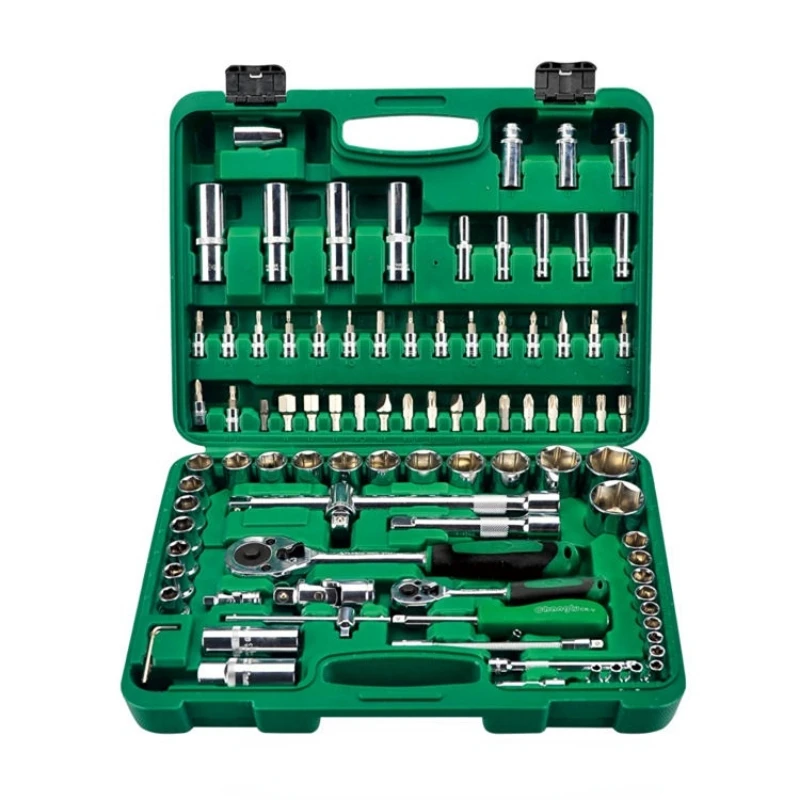 Professional Heavy Duty Hand Tool Set Standard Edition 94 Pcs Universal Auto Car Repair Tools Box Kit Socket Wrench Sets