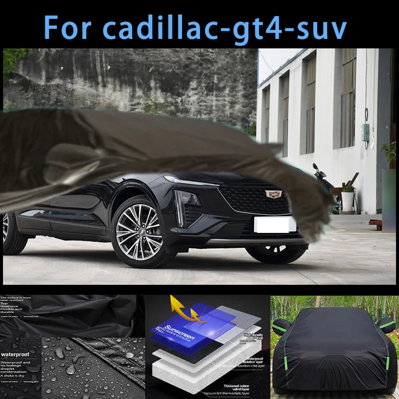 

For cadillac-gt4 Outdoor Protection Full Car Covers Snow Cover Sunshade Waterproof Dustproof Exterior Car accessories