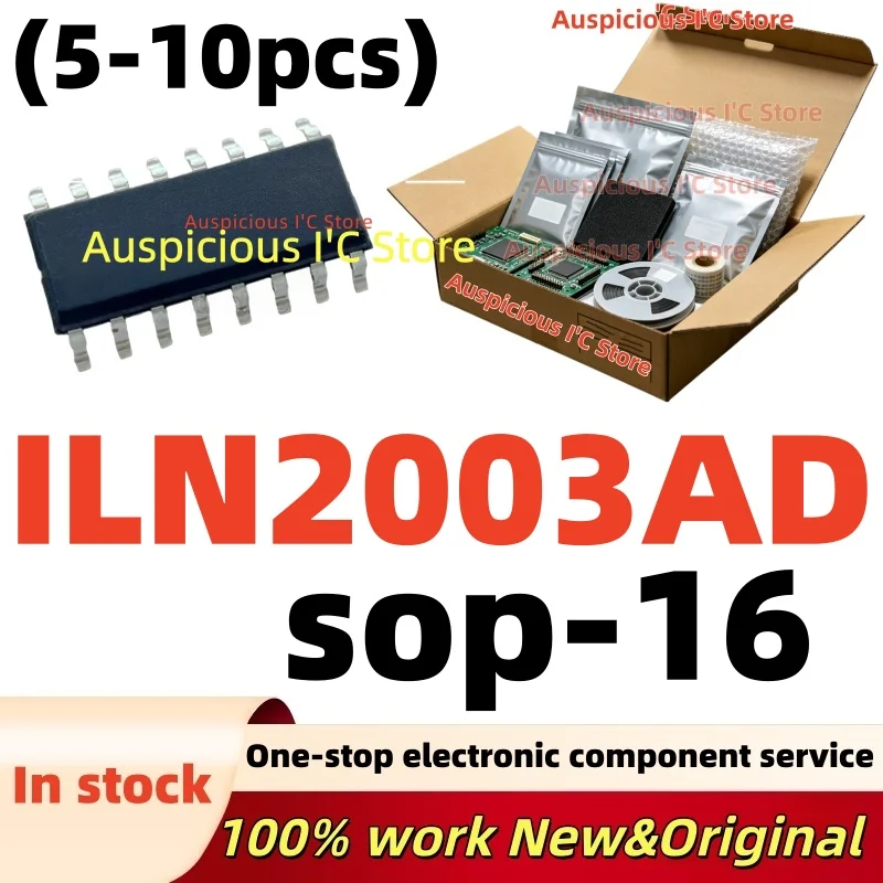 (5-10Pcs)100%New ILN2003AD 1LN2003AD SOP-16