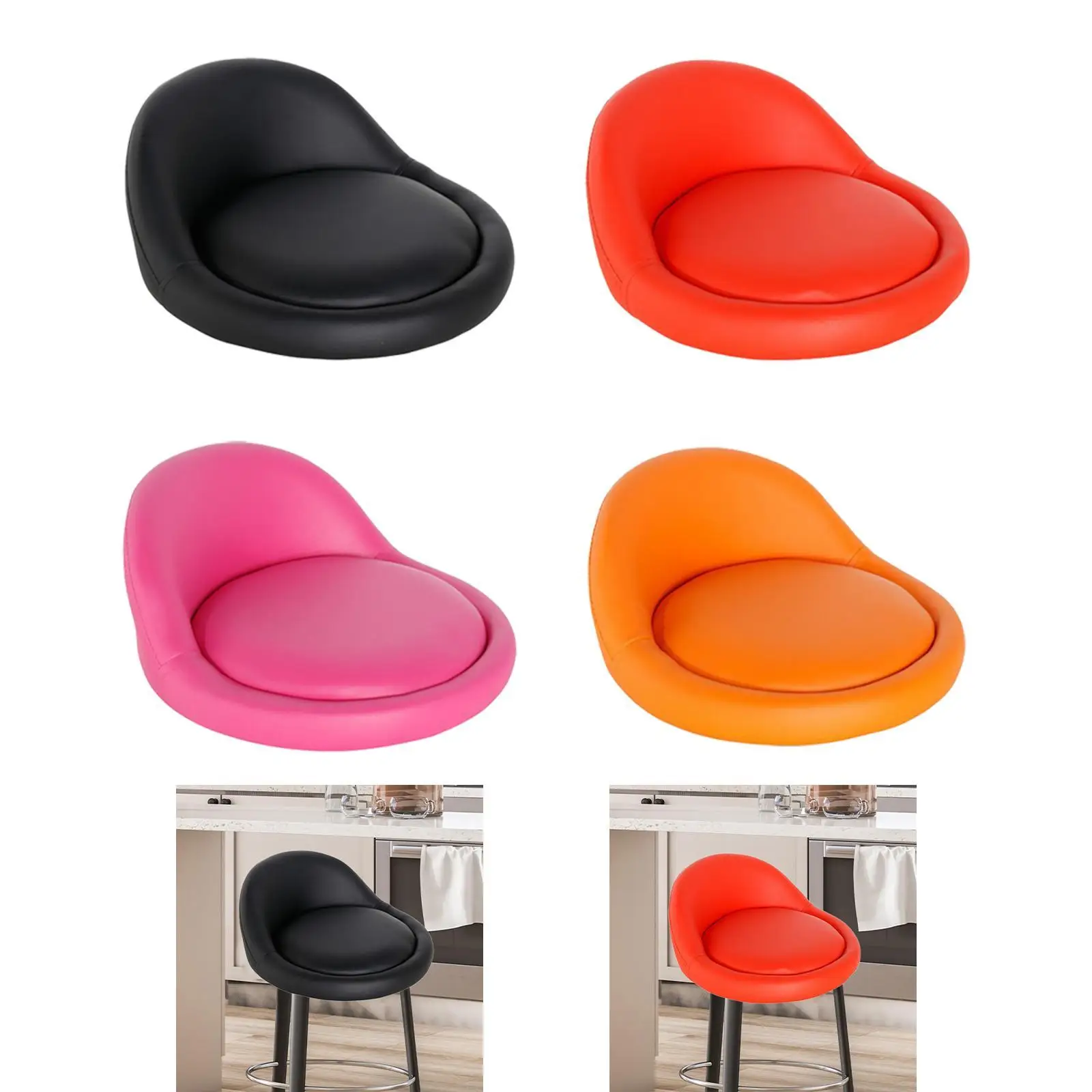 Salon Bar Stool Seat Cushion, Chair Cushion, Easy to Clean, , for Kitchen, Easy Installation for Barbershops And