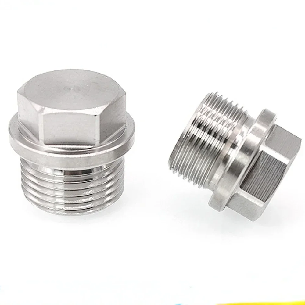 M8 10 12 14 16 18 20 22 24 25 27 30 -60 Metrische Mannelijke Verzonken Flens Hex Vierkante Eindplug Cap 304 Roestvrij Stalen Pijp Montage