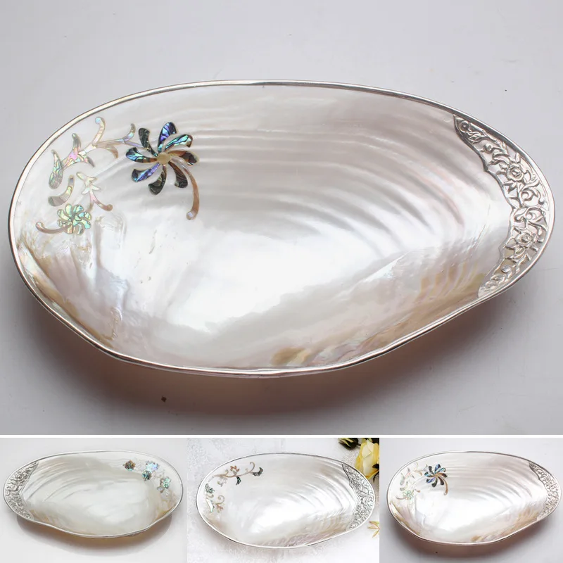 Vassoio di frutta Internet celebrità creativo guscio naturale vassoio creativo Vassoio di frutta Soggiorno tavolino di casa luce di lusso