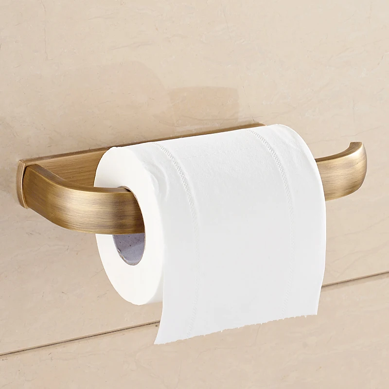 

Paper Holder 5 Colors Solid Brass Wall Mount Toilet Paper Holder Bathroom Accessories WC Roll Holder Home Improvement F81351