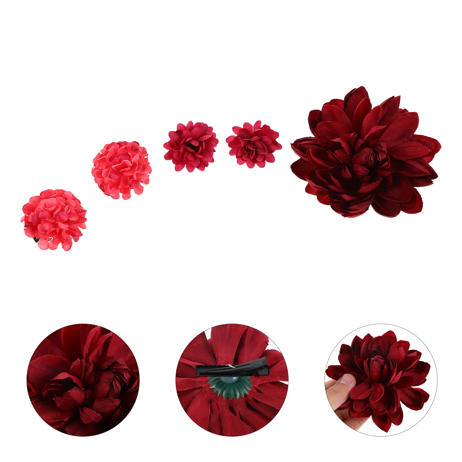 

20 шт. элегантные винтажные китайские заколки для волос искусственный цветочный ханьфу аксессуары свадебный маскарад цветочный головной убор