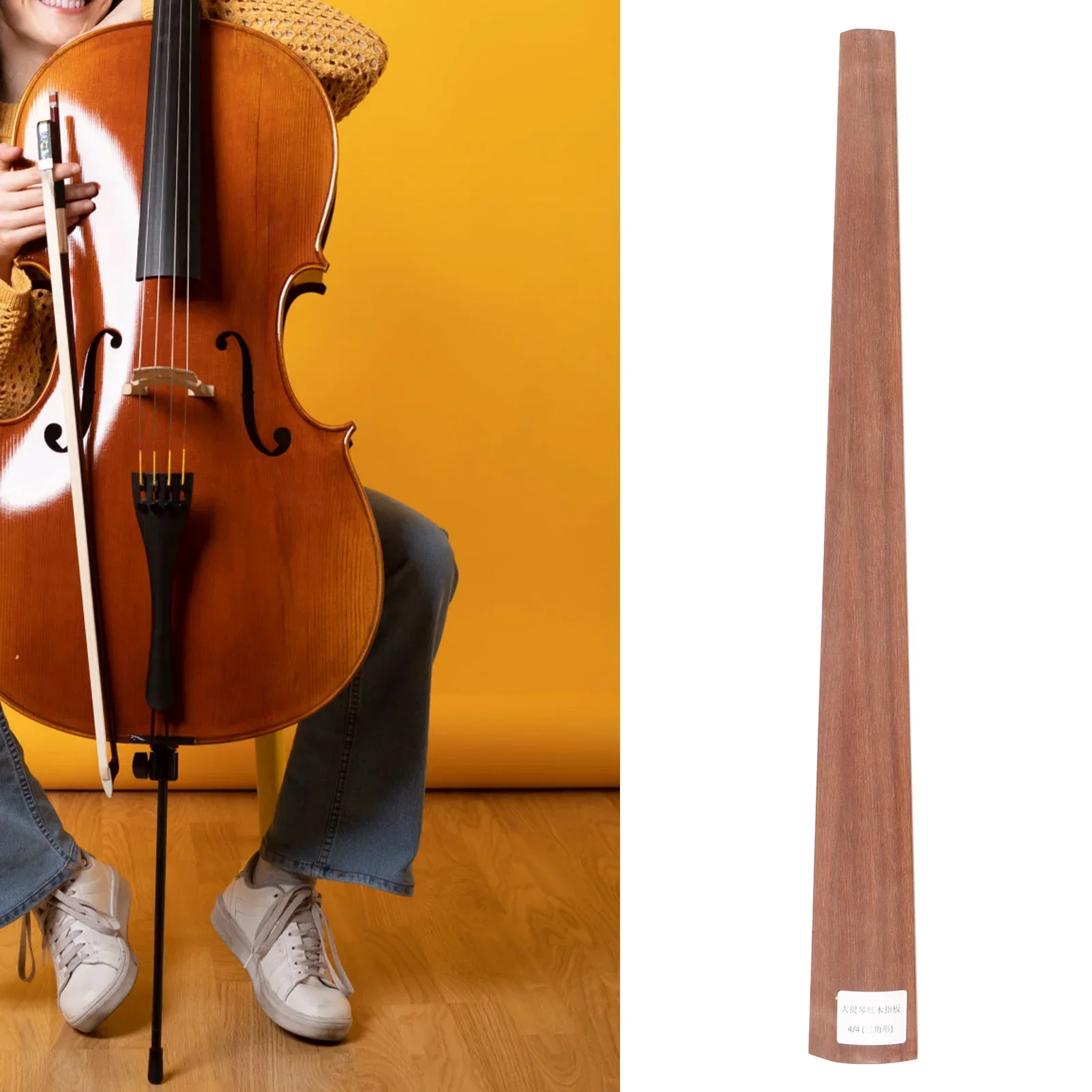 Diapasón de violonchelo 4/4, diapasón de violonchelo Redwood, accesorio de instrumento Musical para preactivar el rendimiento LN184