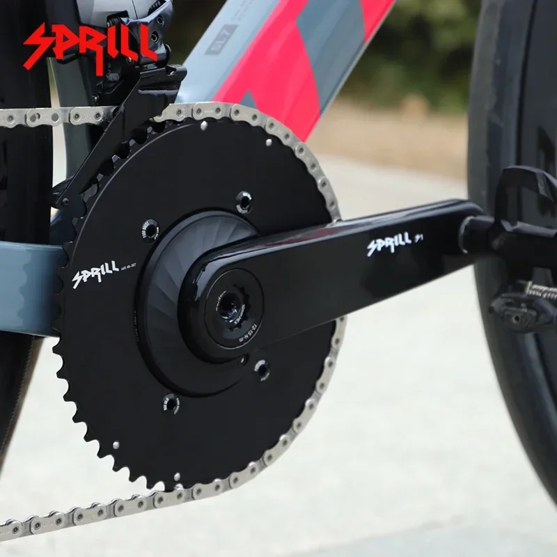 Sprill Road Bike Carbon Fiber Cranks DUB spindle 29mm axis crank for EASTON Interface Chainring Power Meter 165mm 170mm 172.5mm