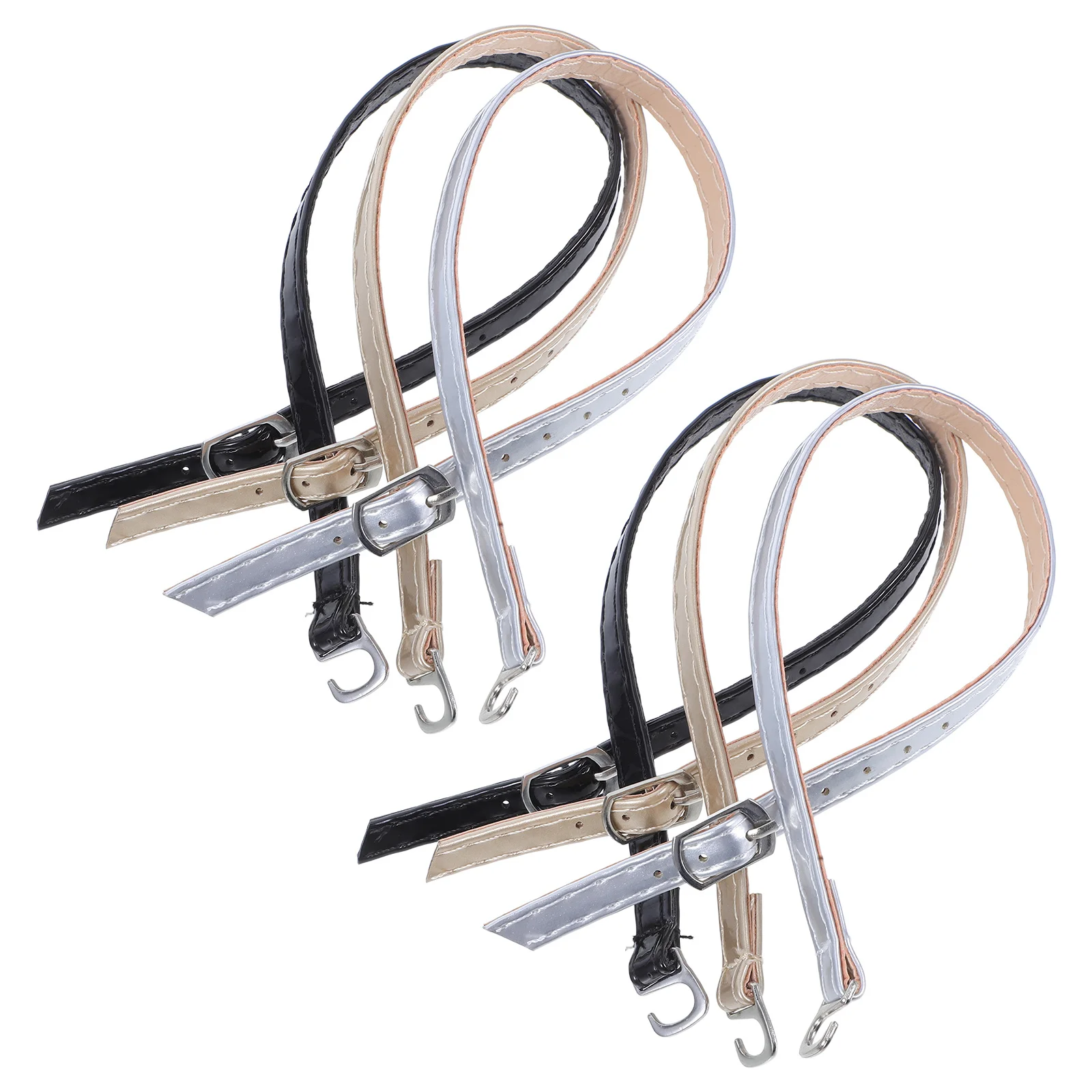 

3 пары ремешков на каблуке с пряжкой, искусственные регулируемые противоскользящие ремешки на щиколотке, сменный удлинитель обуви для женщин, туфли-лодочки на высоком каблуке