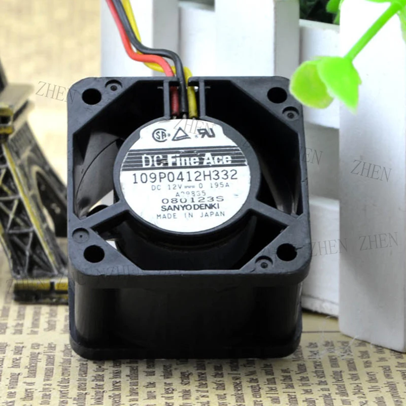 

S New 109P0412H332 DC12V 0.195A DC Fan For Sanyo