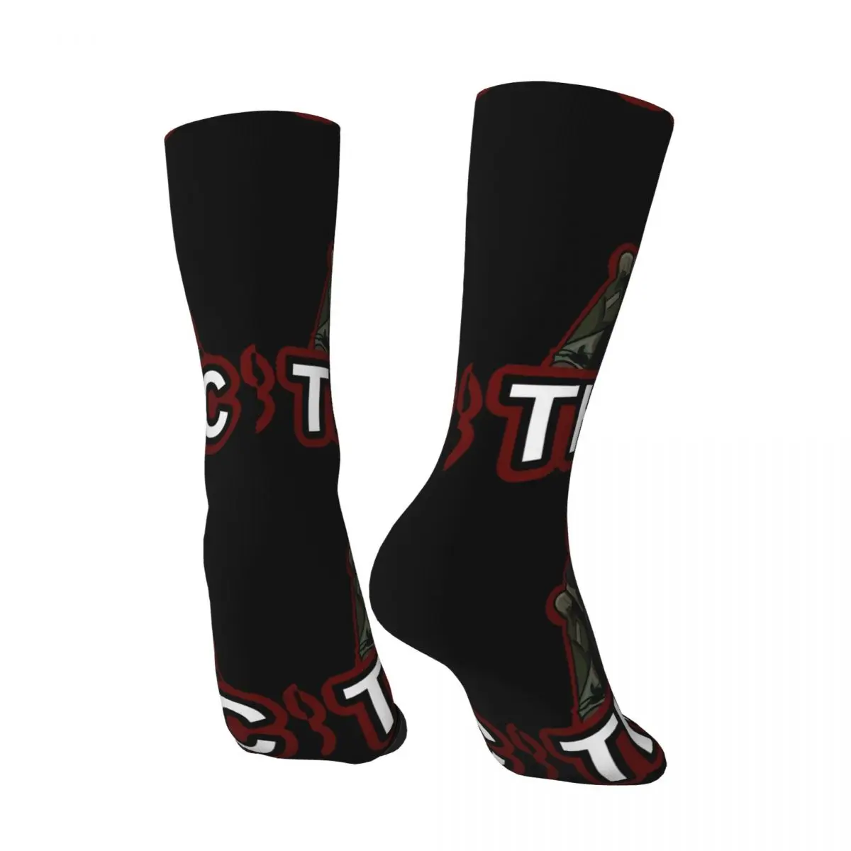 Funny Happy Men's compression Socks THICC Graphic Retro Harajuku Escape from Tarkov FPS RPG MMO Game Street Seamless Crew Sock