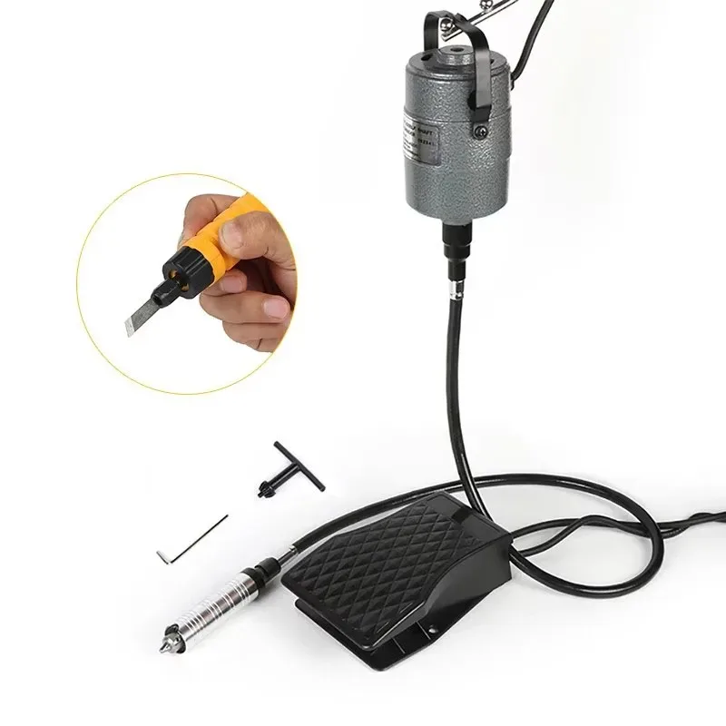 Hanging Flexshaft Electric Jewelry Grinding Polishing Tools Machine Drilling Machine Polishing Flexible Shaft Machine Kit 220V