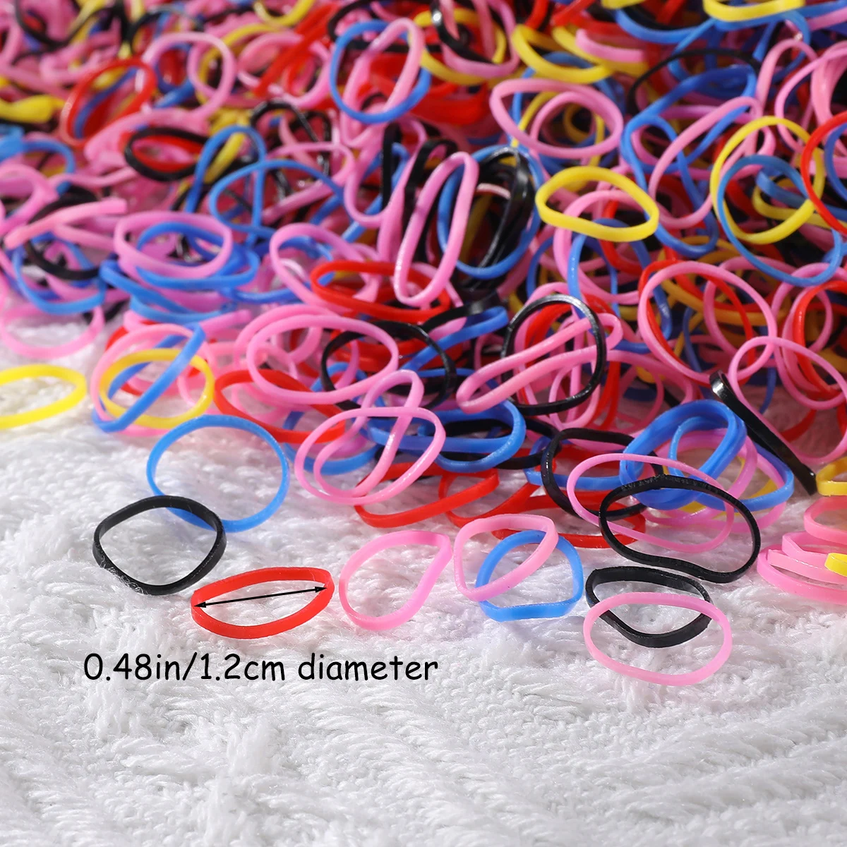 1000/2000pcs Girls Small Disposable Rubber Band Hair Ties Headband Children Ponytail Holder Bands Kids Hair Accessories
