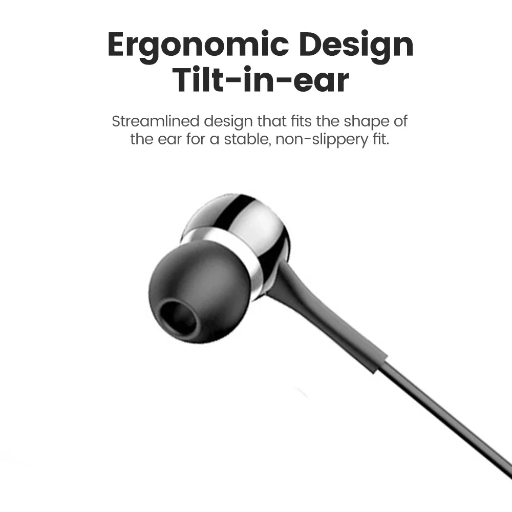 سماعات أذن ستيريو 3.5 ملم عالمية، سماعات أذن رياضية للموسيقى، سماعات أذن سلكية مع ميكروفون لهاتف Xiaomi Huawei Samsung